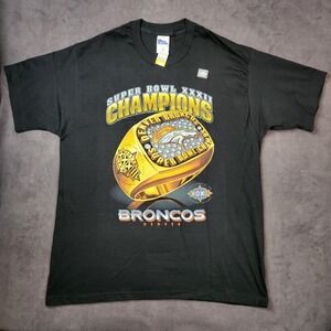 Vintage Denver Broncos Shirt Mens XL Super Bowl XXXII Champions NFL Football Pro
